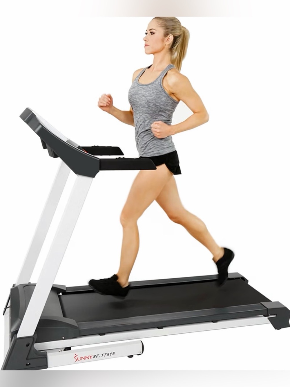 SF-T7515 Treadmill in Black and White - Home Fitness Runner